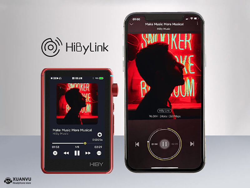Máy nghe nhạc HiBy R3 II ứng dụng Hibylink